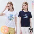 【MYVEGA 麥雪爾】MA涼感冰瓷棉彈性夏日印花上衣-多款任選(日系/女上衣/涼感/短袖/冰瓷棉)