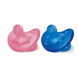 【Chicco 官方直營】舒適哺乳-矽膠拇指型安撫奶嘴-多色(16-36m+)
