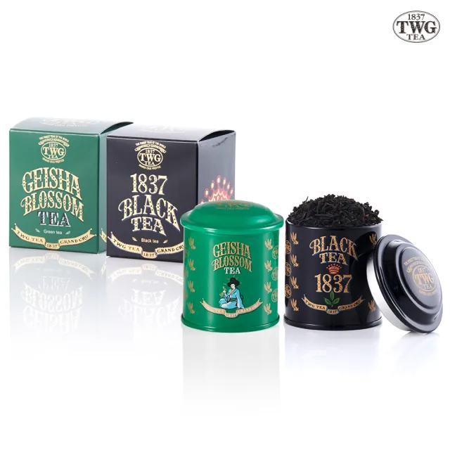 【TWG Tea】迷你茶罐雙入組 蝴蝶夫人之茶 20g/罐+1837紅茶20g/罐
