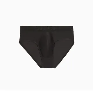 【CALVIN KLEIN】官方旗艦館 CK Black 微細纖維低腰三角內褲_黑色