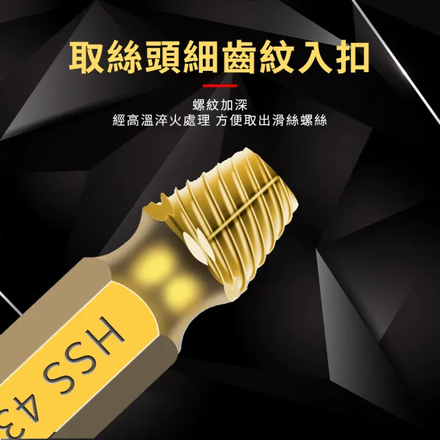 【MASTER】螺絲取出器 水管退牙器 崩牙提取器 十字螺絲取出器 斷絲取出器 618-SO10(崩牙救星 取絲器)
