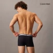 【CALVIN KLEIN】官方旗艦館 CK 同色標誌超細纖維低腰平口內褲_黑色