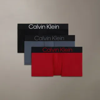 【CALVIN KLEIN】官方旗艦館 CK 3 件套組對比標誌低腰平口內褲_拼色