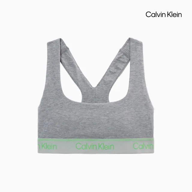 【CALVIN KLEIN】官方旗艦館 CK ATHLETIC 棉質薄墊無鋼圈胸罩_灰色