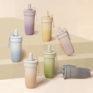 【Oolab 良杯製所】奶蓋師系列 豆沙吸管杯800ml兩入組(單層水杯/多色任選/隨行杯/豆沙杯)