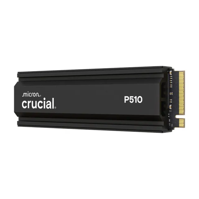 【Crucial 美光】P510 Gen5 2280 M.2 2TB SSD固態硬碟(含原廠散熱片/CT2000P510SSD5)