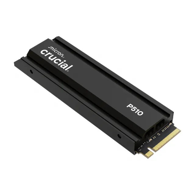 【Crucial 美光】P510 Gen5 2280 M.2 2TB SSD固態硬碟(含原廠散熱片/CT2000P510SSD5)