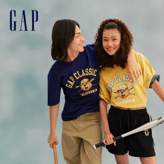 【GAP】男女裝 小熊印花/刺繡圓領短袖T恤-多款任選(727654&727474&766140)