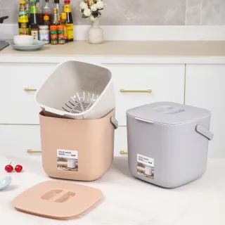 【蘿林嚴選】廚餘瀝水桶(廚房垃圾桶 廚餘桶 廚餘 瀝水廚餘桶 回收桶 廚餘堆肥桶 廚餘籃 餿水桶 ROYALLIN)