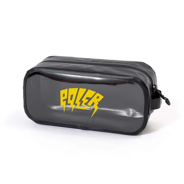 【POLER STUFF】日本限定 POLER HIGH&DRY PVC CLEAR POUCH 防水透明多用途隨身收納包(黑色