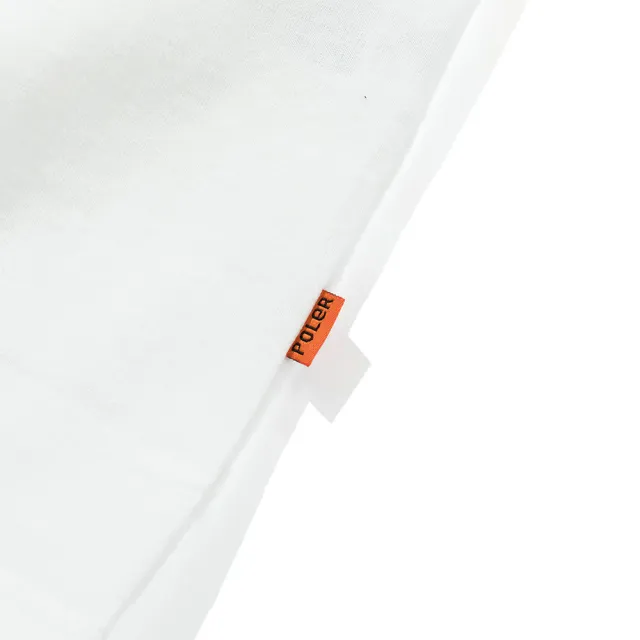 【POLER STUFF】日本限定 POLER PRM WASH SUMMIT POCKET TEE 洗染設計山型眼口袋T恤(白色)