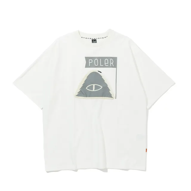 【POLER STUFF】日本限定 POLER PRM WASH SUMMIT POCKET TEE 洗染設計山型眼口袋T恤(白色)