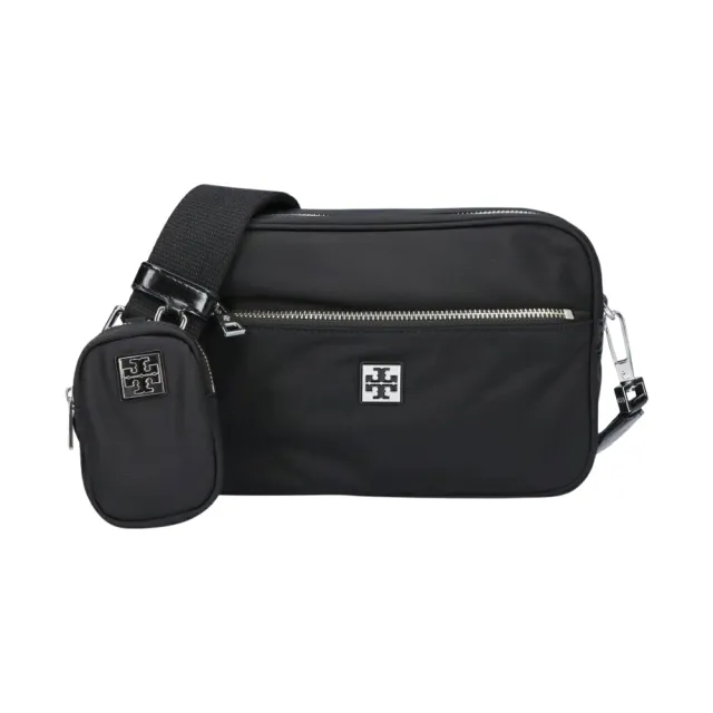 【TORY BURCH】169166 黑 Virginia(尼龍相機包-附小掛包)