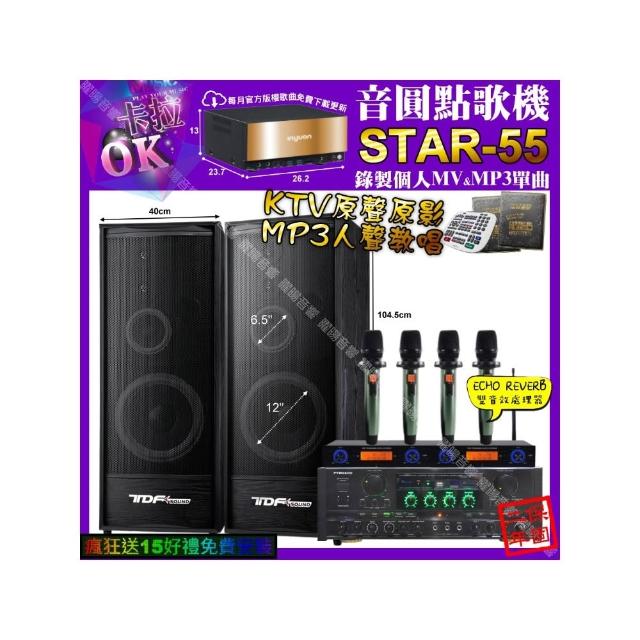 【音圓】STAR-55+PYRAMID AK-900+TDF K-124+YAKO AD-100X2(卡拉OK組合/音響設備)