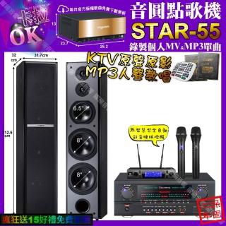 【音圓】STAR-55+AudioKing HS-500A+TDF M-6+JBL VM-300(卡拉OK組合/音響設備)