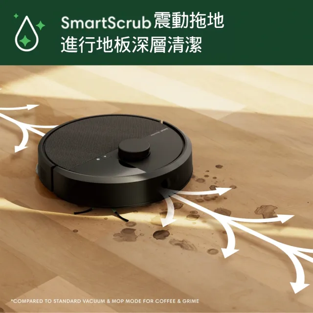 【iRobot】2025新機特談 Roomba Plus 405Combo 旋風掃拖機器人(全能集塵洗布風乾自潔/雙旋轉拖布/70倍吸力)
