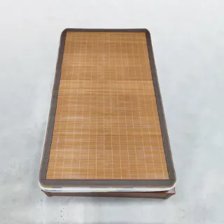 【Andy Bedding 安迪寢具】碳化竹蓆 單人3尺(雙面蓆 背面亞藤蓆 涼蓆 堅固更耐用 台灣製)