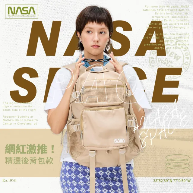 【NASA SPACE】買一送一。買包送品牌旅行隨身包│美國太空旅人多用途旅行雙肩後背包/健行包(多款)