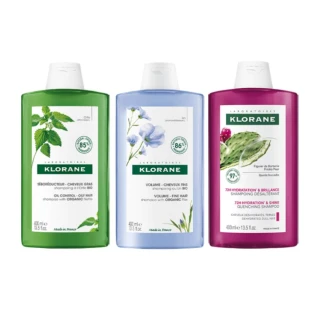即期品【KLORANE 蔻蘿蘭官方直營】植萃洗髮精400ml(控油/澎鬆/保濕)