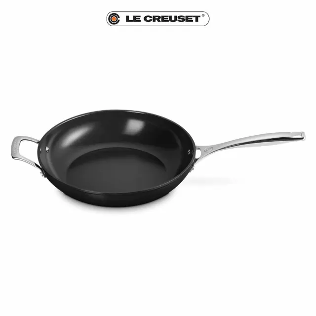 【Le Creuset】Essential陶瓷不沾系列單柄單耳煎鍋 30cm