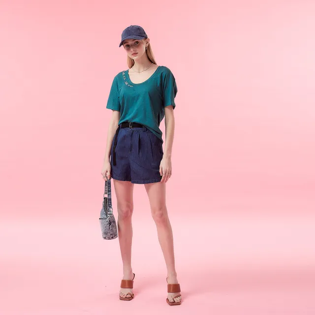 【ICHE 衣哲】Cop.Copine 法國原裝進口親膚簡約星星印花針織上衣-2色