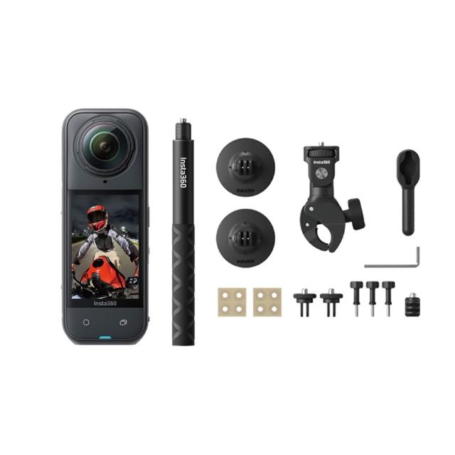 【Insta360】X5 360°口袋全景防抖相機 摩托車飆風套組(東城代理商公司貨)