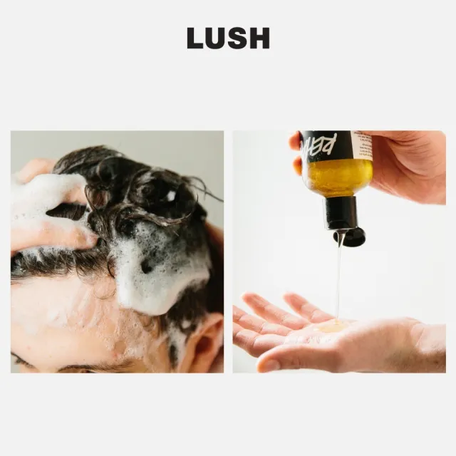【LUSH 嵐舒】Rehab 水果特調洗髮露 500g(洗髮精/修護/亮澤/調理頭皮/溫和清潔)