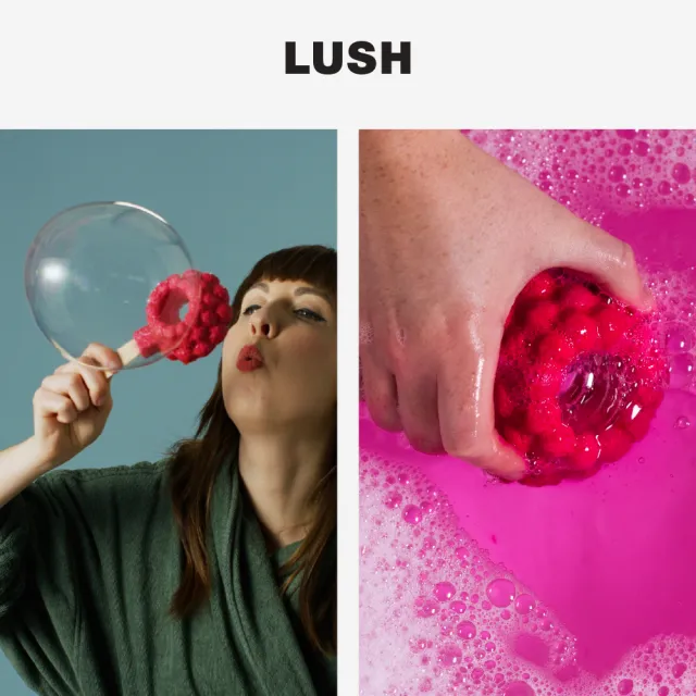 【LUSH 嵐舒】覆盆子吹泡泡棒(泡澡球/泡泡浴芭/果香/葡萄柚/香檸檬)
