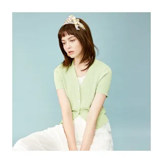 【Le Polka】立體織紋短袖外套-女