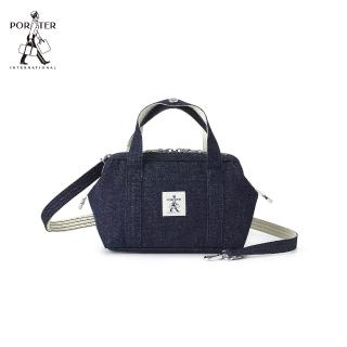 【PORTER INTERNATIONAL】自由丹寧NIMES手提包-S(藍)