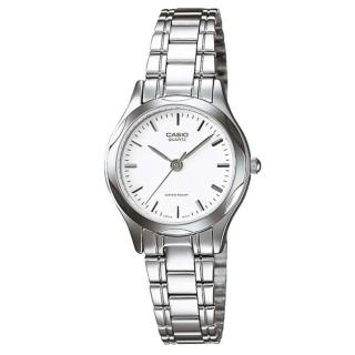 【CASIO 卡西歐】淑女簡約鋼帶錶(LTP-1275D-7A)