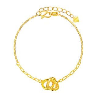 【Just Gold 鎮金店】夢之戀 黃金手鍊(網路限定)