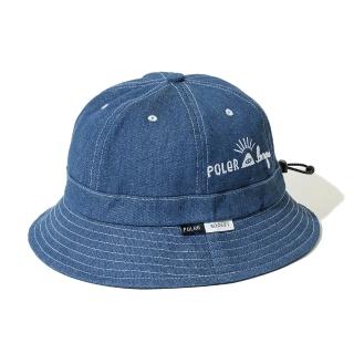 【POLER STUFF】日本限定 Poler x Leaque DENIM BELL HAT 牛仔鐘形帽(丹寧藍)