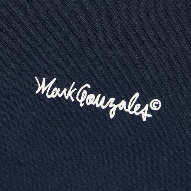 【Mark Gonzales】男女同款 小 MG LOGO SHINE T恤-深藍色
