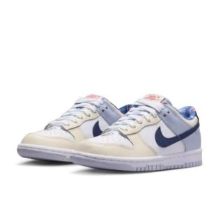 【NIKE 耐吉】Nike Dunk Low Just Do It 米黃藍 GS 大童鞋 IH7343-141