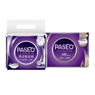 【PASEO】嘗鮮體驗組-4層精巧手帕紙+濕式衛生紙