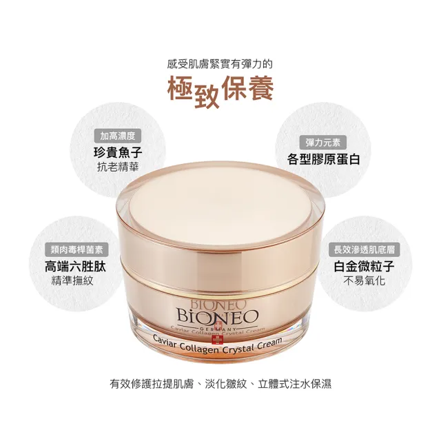 【Bioneo 德國百妮】白金胜肽保濕凝霜/水潤拋光B12美白霜 50ml 劃時代新品(抗老 美白 保養 乳霜)