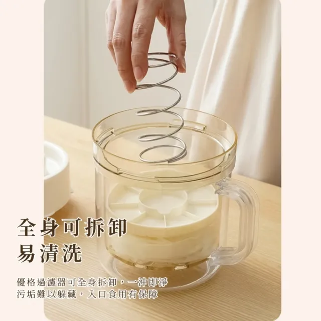 韓風透明分離式濃縮優格杯-附過濾袋3入(濾乳杯 乳清分離壺 優格壺 濾網組 早餐 冰箱 廚房)