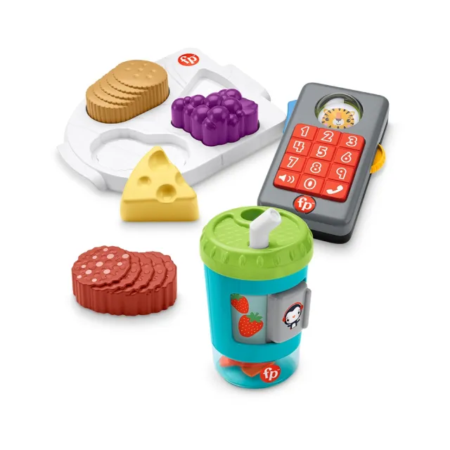 【Fisher price 費雪】經典益智啟蒙玩具超值三件組(匯樂感統玩具/聲光玩具/安撫玩具/寶寶玩具)