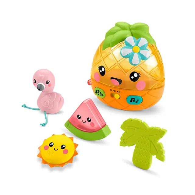 【Fisher price 費雪】經典益智啟蒙玩具超值三件組(匯樂感統玩具/聲光玩具/安撫玩具/寶寶玩具)