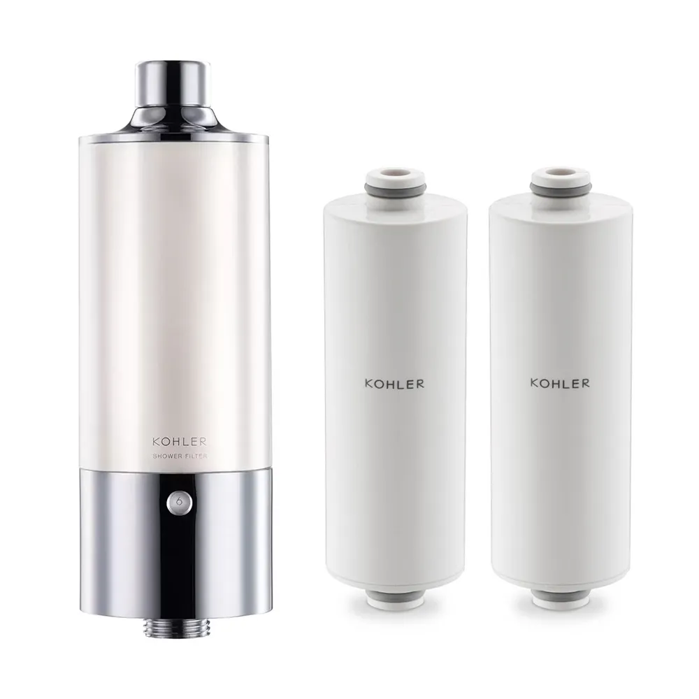 【KOHLER】Exhale沐浴軟水過濾器+濾芯2入組合(濾芯/過濾水)