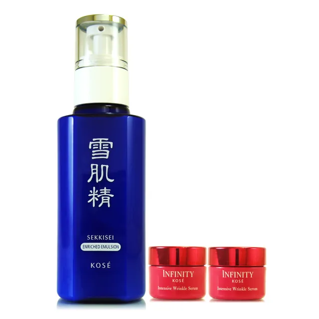 【KOSE 高絲】雪肌精乳液140ml-極潤型 - 超值自選特惠組(專櫃公司貨)