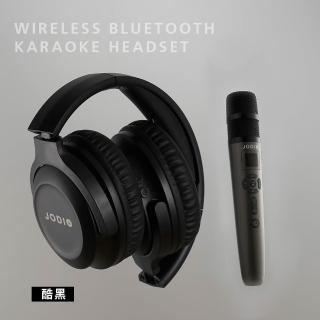 【J-POWER 傑強】JODIO K2 藍芽行動KTV耳機 酷黑色 單組(無線麥克風 K歌 耳罩 行動KTV 卡拉OK 戶外)