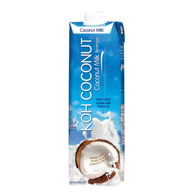 【KOH COCONUT 酷椰嶼】椰奶 1Lx1箱(共12入)