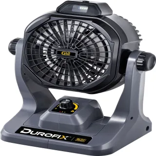 【Durofix 德克斯】露營風扇 工作風扇 無刷風扇 鋰電風扇 RZ1290(單機可加購電池 棒球賽 戶外風扇)
