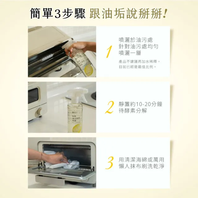 【Have Green Days 綠綠好日】三入組_廚房油污清潔噴霧500ml(強效去污 複合精油成分)