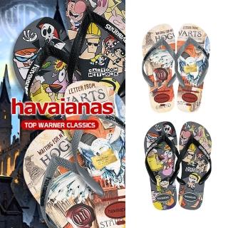 【havaianas 哈瓦仕】男鞋 女鞋 Top Warner Classics 膽小狗英雄 情拖拖鞋(哈利波特 貓頭鷹嘿美)