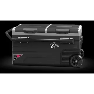 【Coleman】艾比酷 露營冰箱 雙槽雙溫控 LG壓縮機 車用冰箱LG-D75L(贈coleman冰箱架及原廠變壓器)