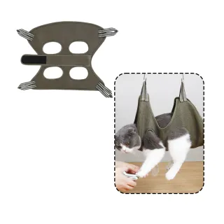 【Petfun】可調節寵物美容吊床 寵物修理毛髮剪指甲吊床 透氣舒適防抓防咬吊床(剪指甲 清理耳垢 剔除腳毛)