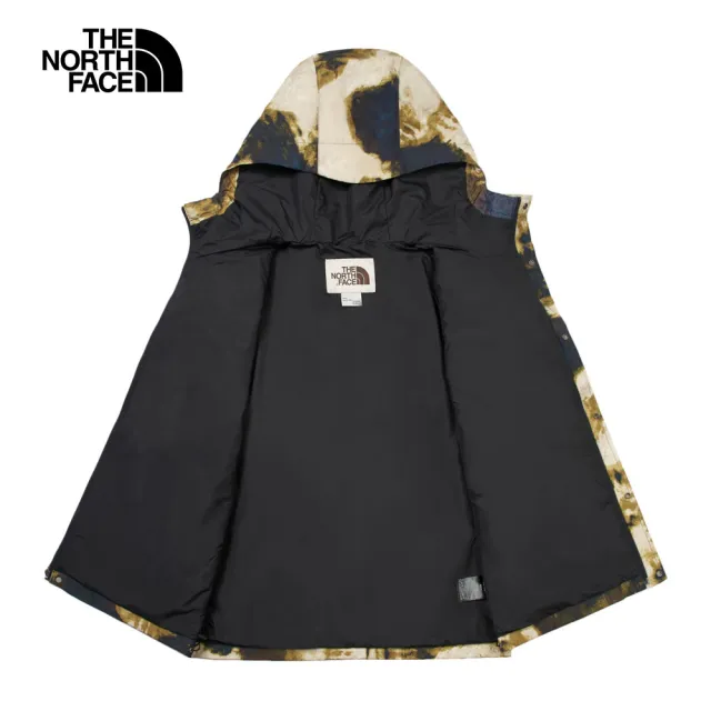 【The North Face 官方旗艦】北面男款綠色DryVent防水透氣連帽衝鋒衣｜83UQ5WO(外套)